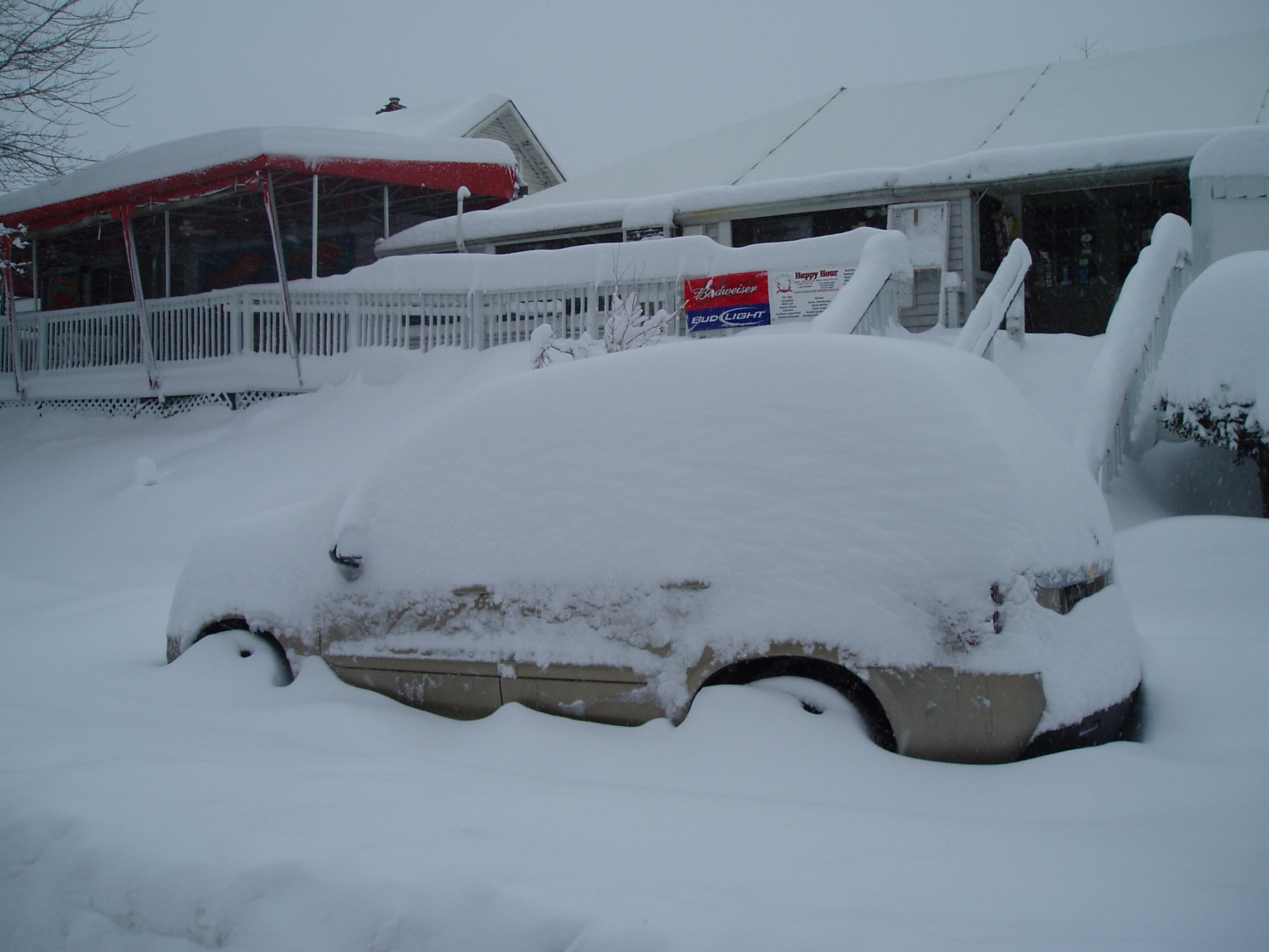 Buried under two feet of snow